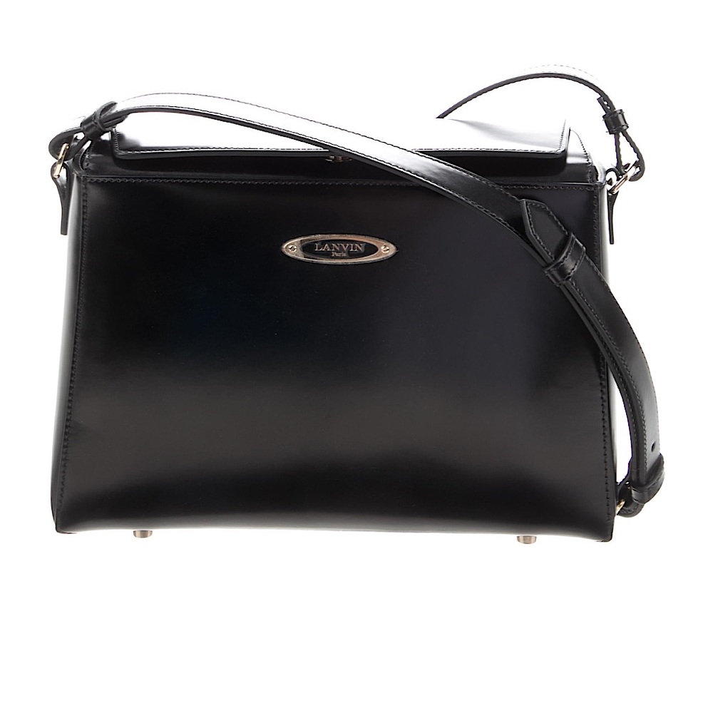 LANVIN Black Patent Leather Crossbody